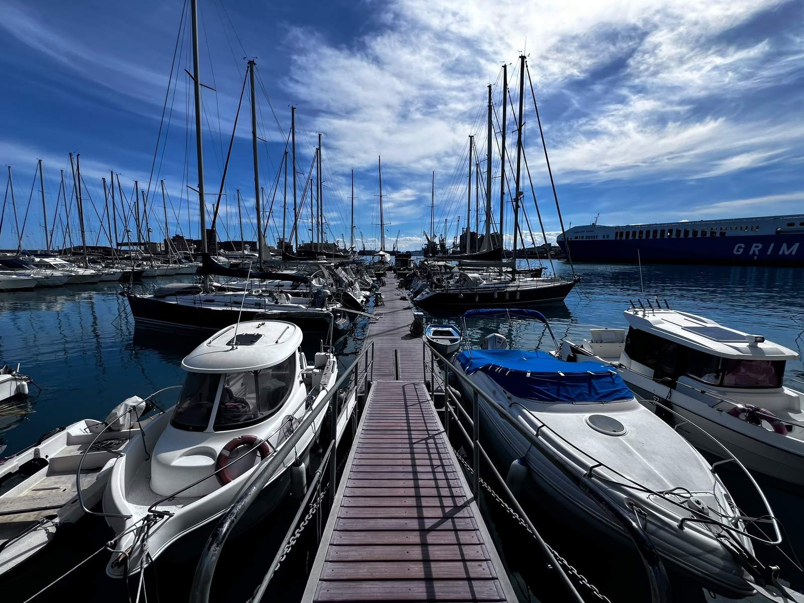 Prospettiva del pontile del Club Nautico Catania